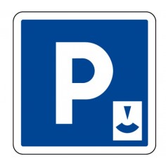 Panneau indication parking durée limitée C1b