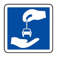 Panneau indication autopartage C9