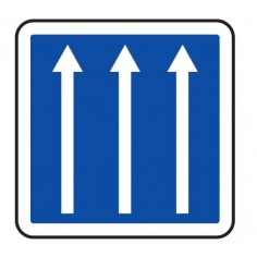Panneau indication 3 voies C24a